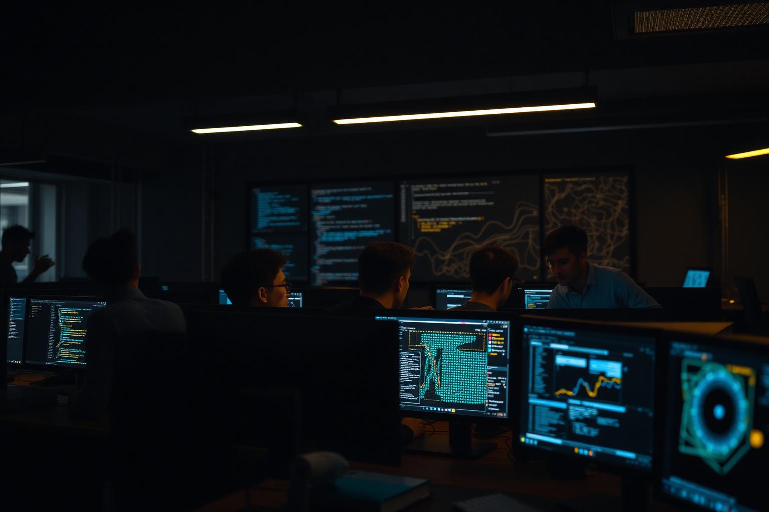AICoders engineering team collaborating on AI systems